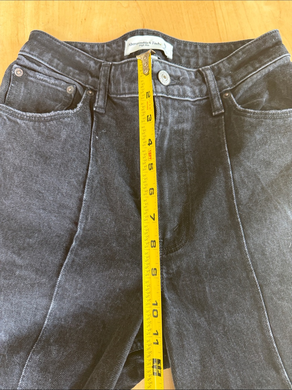 Abercrombie & Fitch Black Flare Jeans - Picture 4 of 7